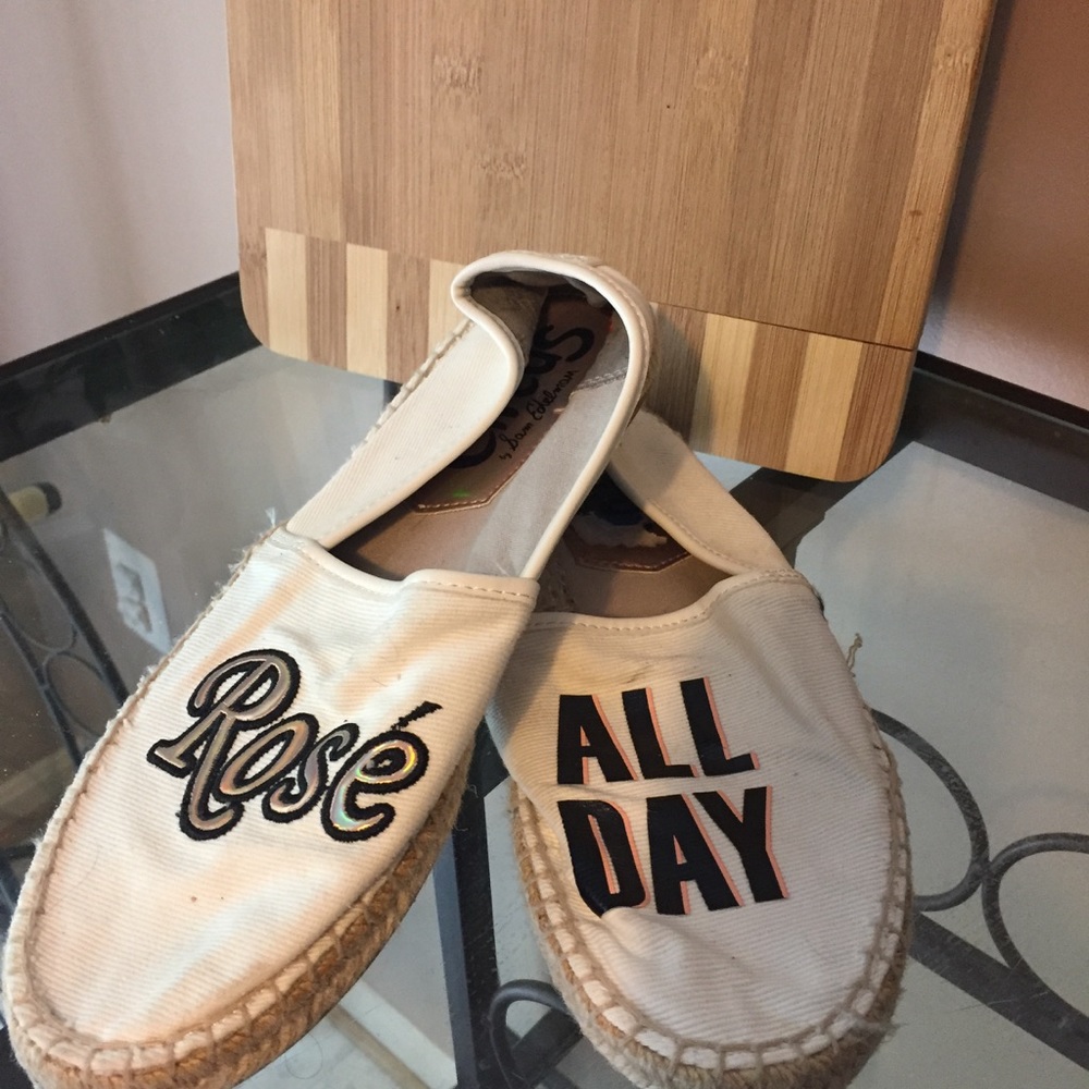 Cute wine themed Sam Edelman espadrilles